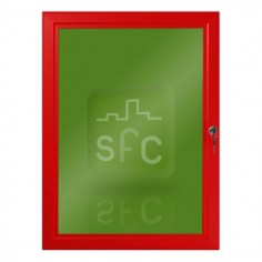 A3 Red Lockable Poster Frame